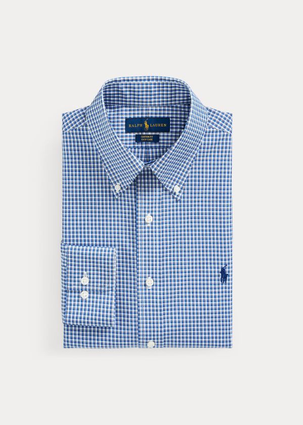 Camisa Oxford Polo Ralph Lauren Hombre Azules / Multicolor - Slim Fit Plaid - TABXW7182